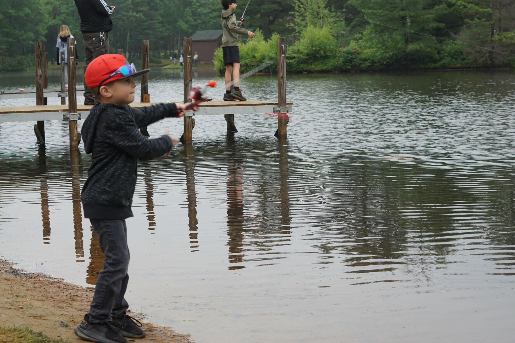 Gilford police host kids fishing derby, emphasizing water safety